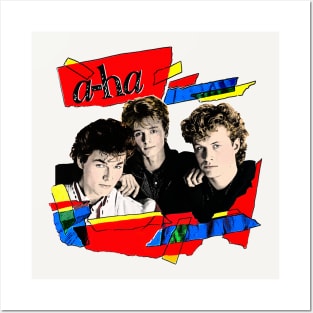 Vintage Styled 80s A-Ha ////  Original Design Posters and Art